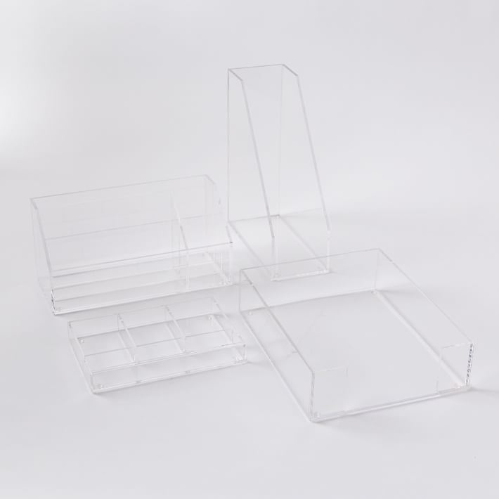 Acrylic Office Accessories - Clear ( Set of 4) - Image 0