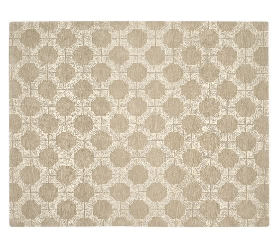 DARRIN TUFTED RUG - TAUPE - 5' x 8' - Image 0