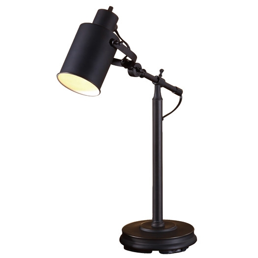 22.5" Table Lamp with Drum Shade - Image 0
