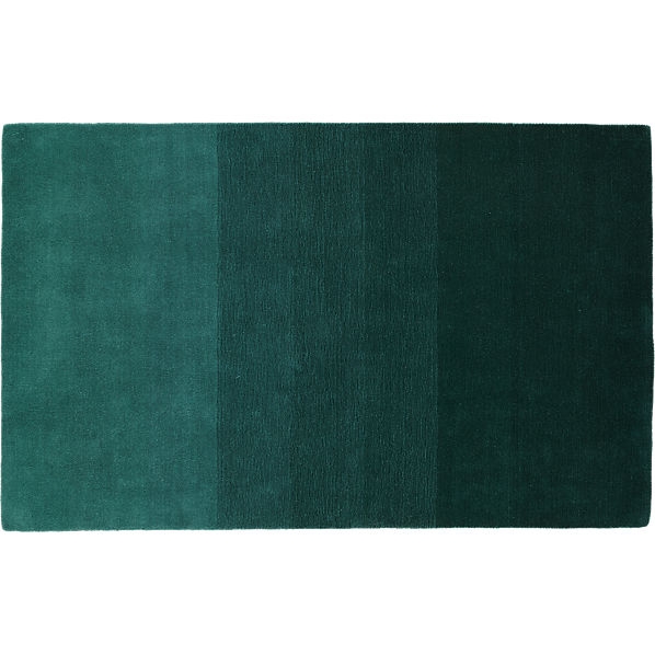 Ombre teal rug 8"x10" - Image 0