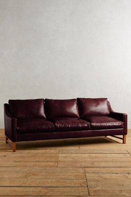 Leather Dorada Sofa - Oxblood - Image 0