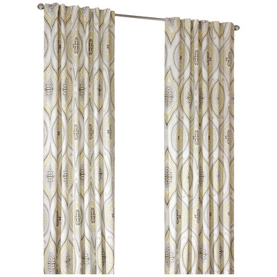 Lanterna Single Curtain Panel - Almond, 95" - Image 0