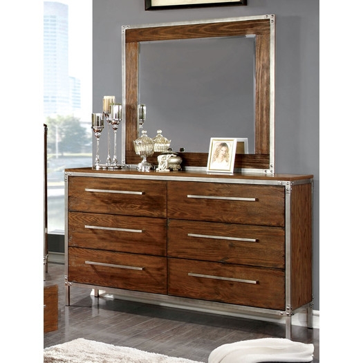 Bilsen 6 Drawer Dresser with Mirror - Image 0