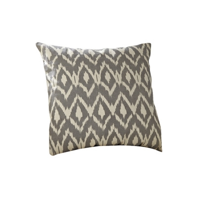 Tara Ikat Cotton Pillow Cover -18" H x 18" W-Insert not included - Image 0