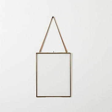brass floating picture frames - Image 0