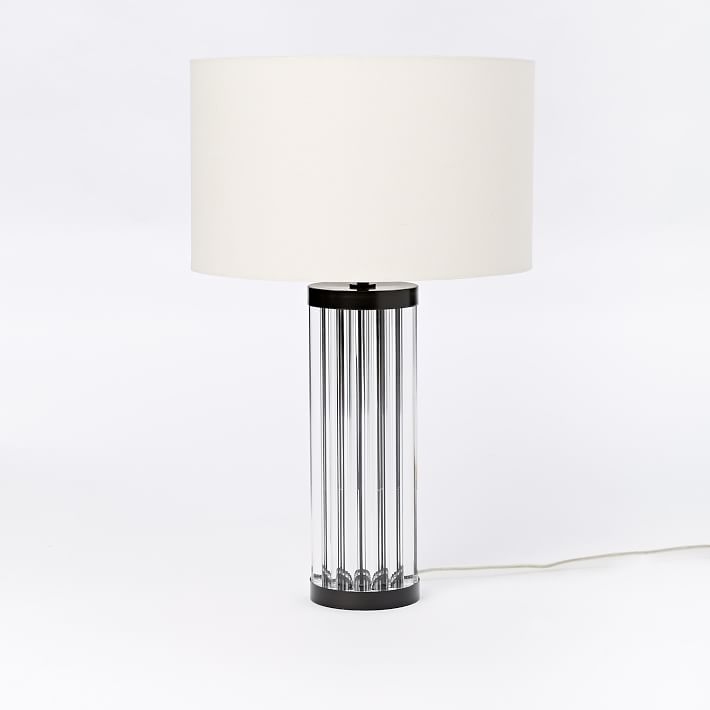 Acrylic Rod Table Lamp - Round - Image 1