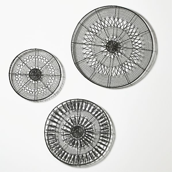 3-Piece Intricate Circle Metal Wall Art Set - Image 0