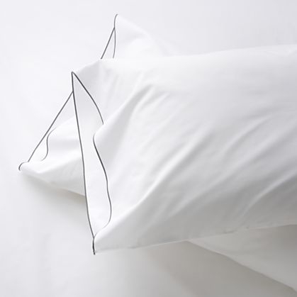 Set of 2 Belo Pillowcases - Blue, Standard - Image 0