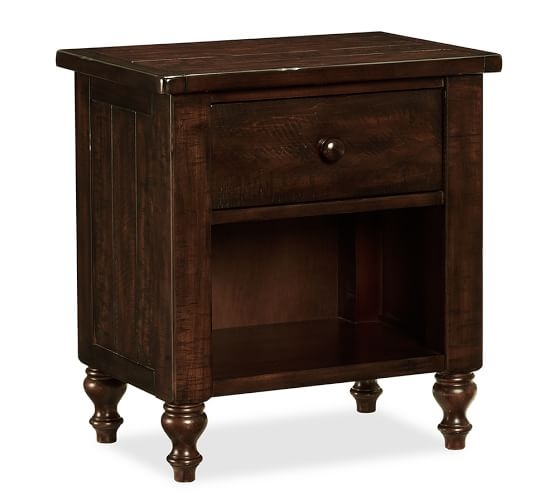 Ashby Bedside Table - Mahogany Stain - Image 0