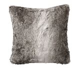 Faux-Fur Pillow - gray ombre - 26 X 26" - Insert Sold Separately - Image 0