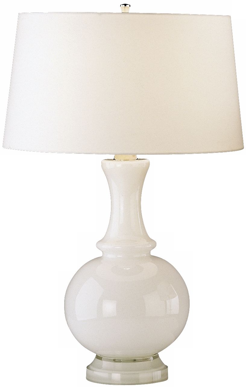 Harriet White Glass Table Lamp - Image 0