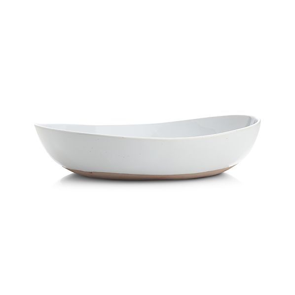 Welcome White Large Serving Bowl - Image 0
