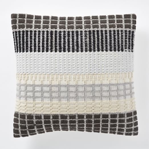 Margo Selby Woven Block Pillow Cover -20" x 20"- Insert sold separately - Image 0