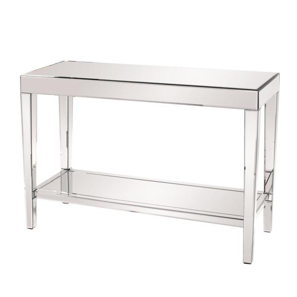Allan Andrews Mirrored Console Table with Bottom Shelf - Image 0