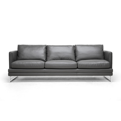 Baxton Studio Dakota Leather Sofa by Wholesale Interiors - Image 0