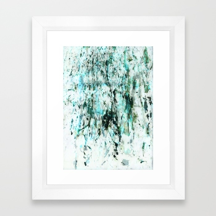 Green texture - 10" X 12" - Framed - Image 0