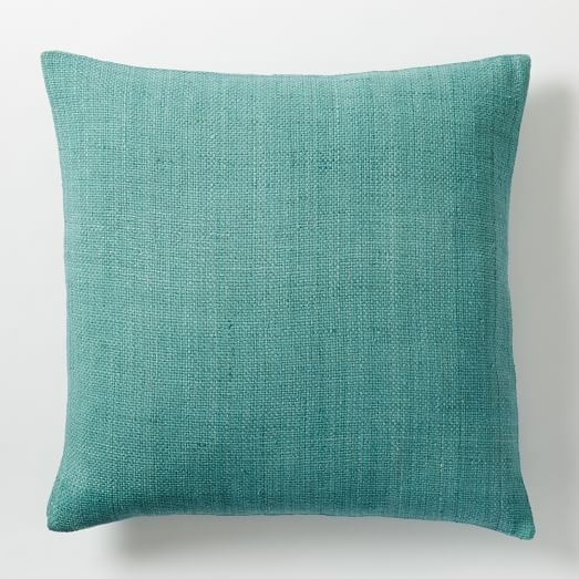 Silk Hand-Loomed Pillow Cover - Peacock - 20x20 - Insert Sold Separately - Image 0