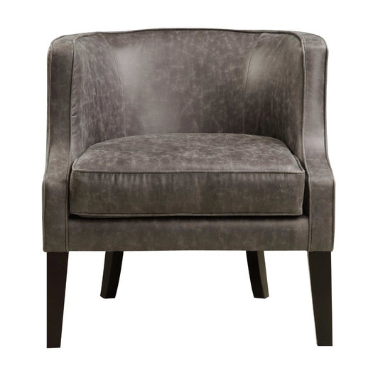 Pellini Thunder Leather Upholstered Arm Chair - Image 0