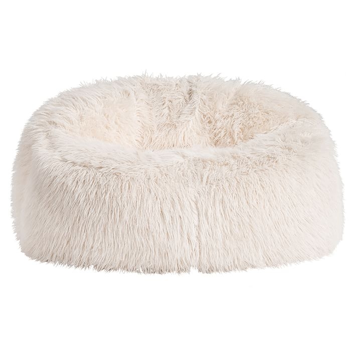 Ivory Furlicious Faux Fur Cloud Couch - Image 0