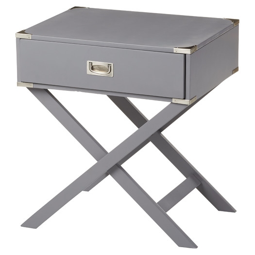 Neptune Campaign 1 Drawer End Table - Image 0