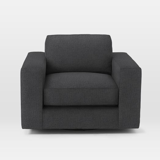 Urban Swivel Chair - Pebble Weave, Charcoal - Image 0