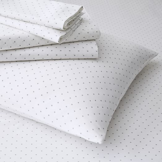 Polka Dot Sheet Set - Feather Gray - Image 0
