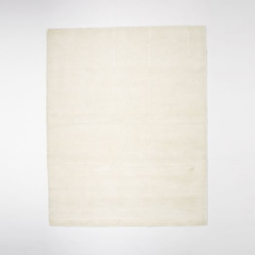 Watercolor Solid Rug - Ivory-8"x10" - Image 0