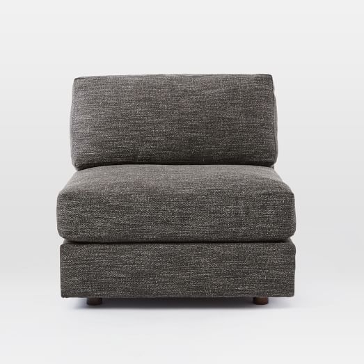Urban Armless Chair - Heathered Tweed, Charcoal - Image 0