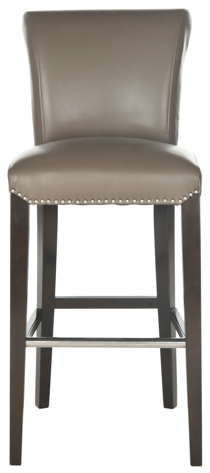 Seth Bar Stool - Clay/Espresso - Safavieh - Image 0