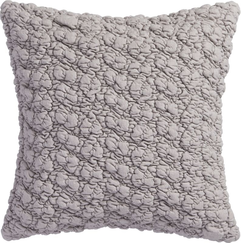 Gravel pillow - Light Grey - 18x18 - Feather-down insert - Image 0