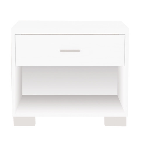 Astor 1 Drawer Nightstand by Manhattan Comfort - white gloss - Image 0