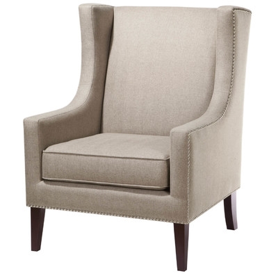 Barton Wing Chair - Beige - Image 0