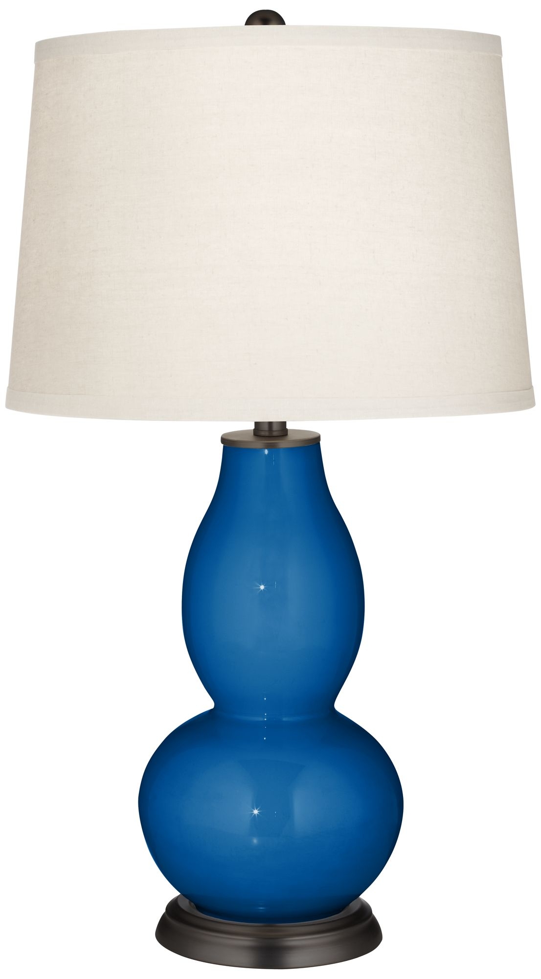 Hyper Blue Double Gourd Table Lamp - Image 0