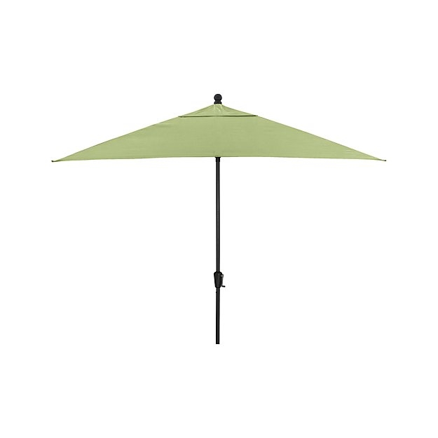 Rectangular Sunbrella Â® Kiwi Patio Umbrella with Black Frame - Image 0