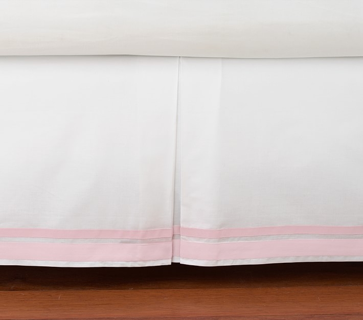 Harper Elephant Nursery Bedding - Crib Skirt; Pink - Image 0