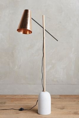 Slanted Copper Floor Lamp - Image 0