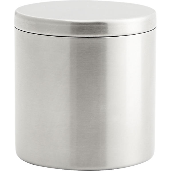 Stainless steel canister with lid - Image 0