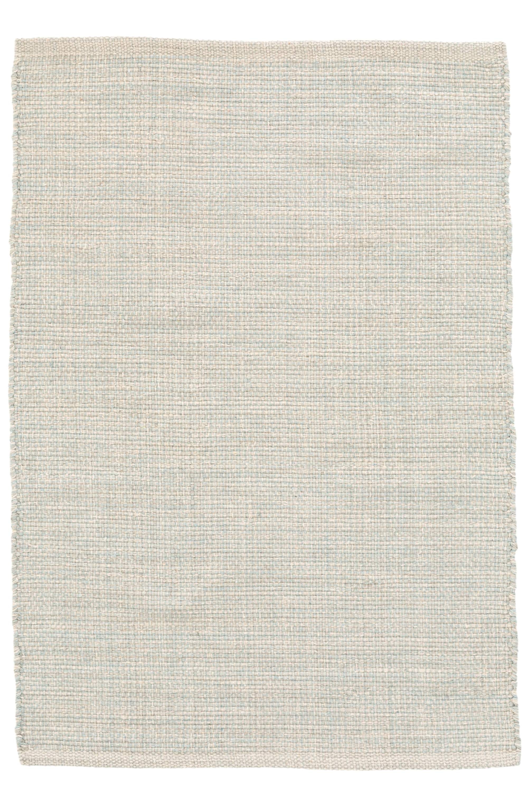 MARLED LIGHT BLUE WOVEN COTTON RUG - Image 0