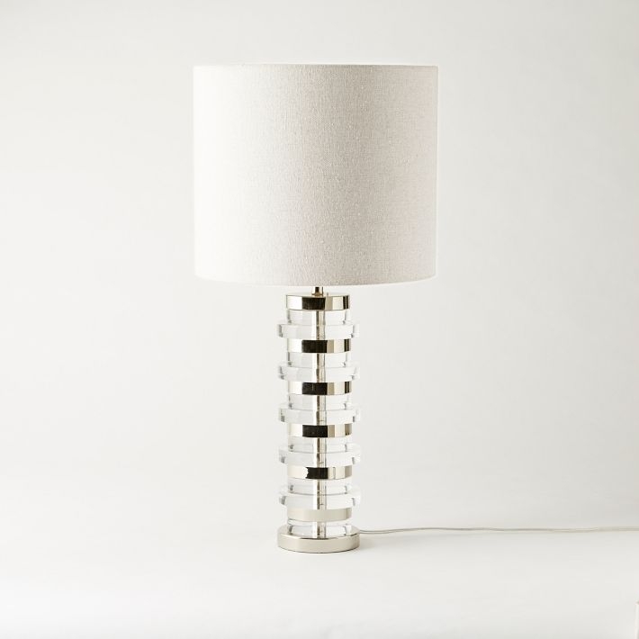 Clear Disc Table Lamp - Large - Image 0