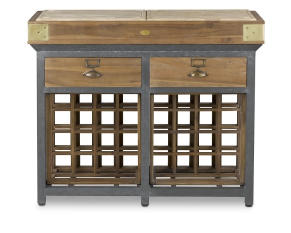 French Chef's Kitchen Island with Drawers - Image 0