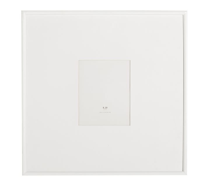 ELIZA WHITE FRAMES, 24 X 24" NARROW FRAME, WHITE - Image 0
