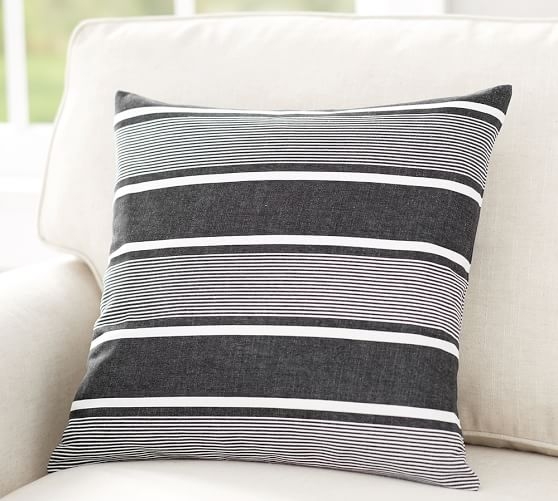 La Jolla Stripe Pillow Cover, 18", no insert - Image 0
