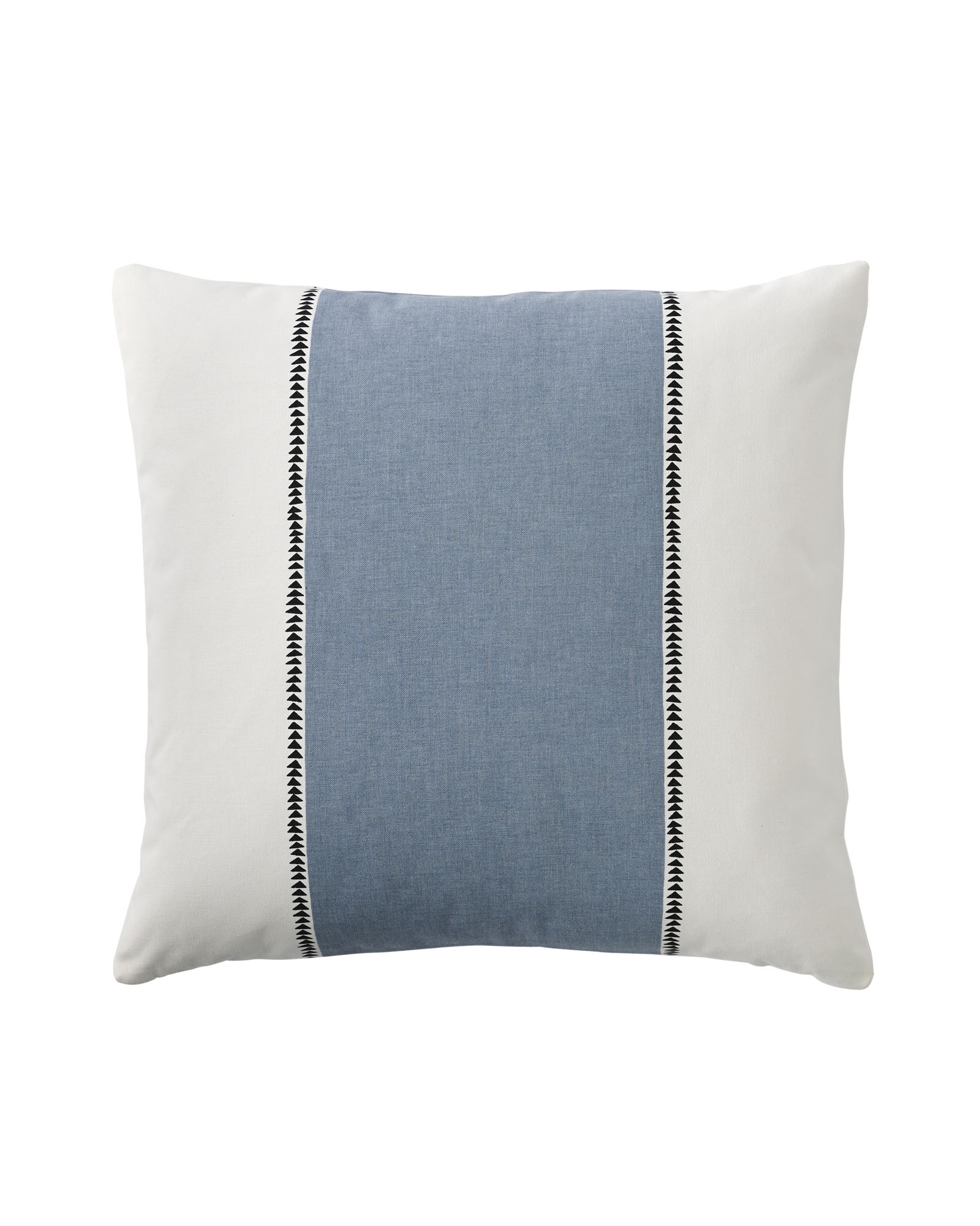Racing Stripe Pillow Cover - 20" x 20" - Chambray - Insert sold separately - Image 0