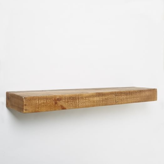 Reclaimed Pine Floating Shelf- 3 Feet - Image 0