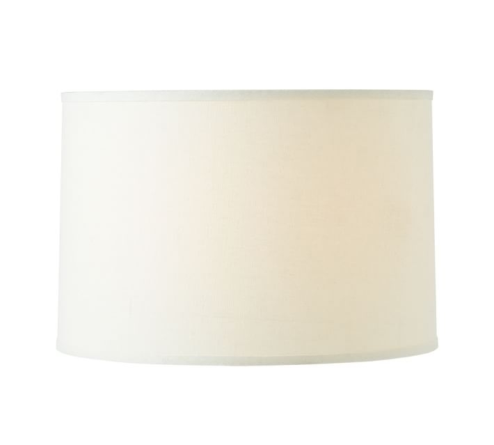 Straight Sided Linen Drum Lamp Shade - Image 0