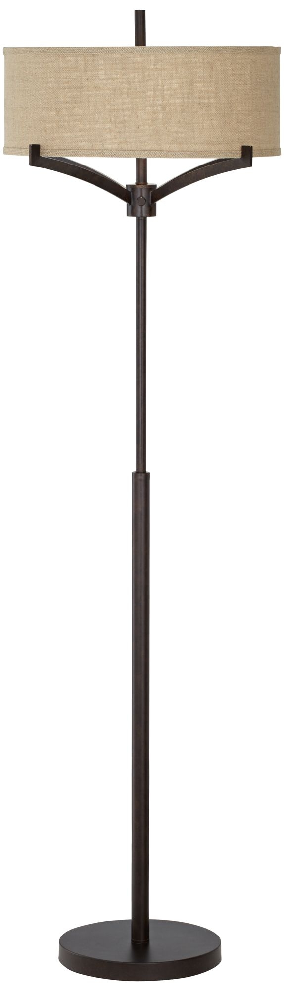 Franklin Iron Worksâ„¢ Tremont Floor Lamp with Burlap Shade - Image 0