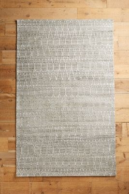 Stitched Pyramid Rug - Grey - 5' x 8' - Image 0