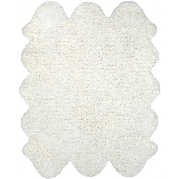 NuLOOM Hand-tufted Faux Sheepskin Sexto Pelt Natural shag Rug (4' x 9'6) - Image 0