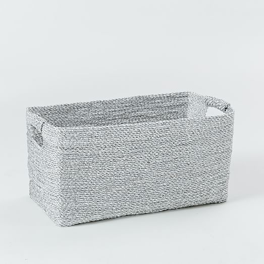 Metallic Woven Console Basket - Image 0
