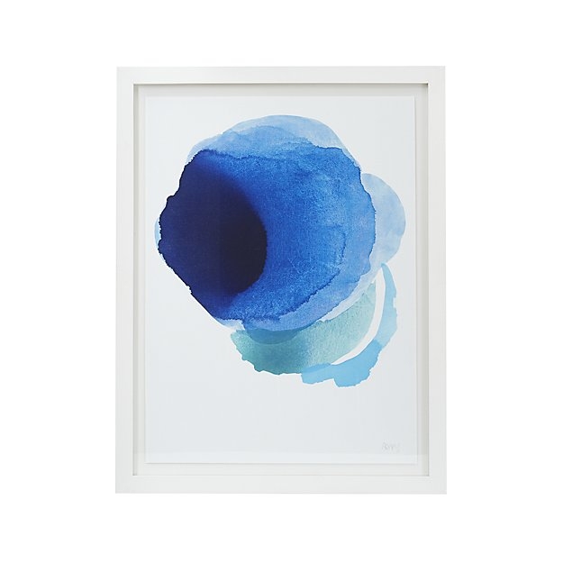 Deep Water Ripple Print - 34"Wx44"H - Matte White Frame with Mat - Image 0